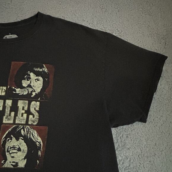 The Beatles T Shirt Adult Size 2XL Black Band Short Sleeve Graphic T Apple Corp - Picture 5 of 11
